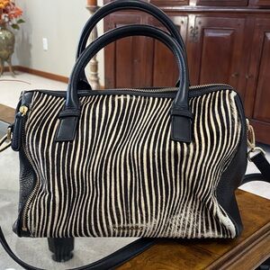 Vera Bradley Zebra Stripe Satchel